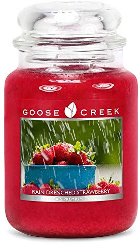 GOOSE CREEK Duftkerze im Glas 2 Dochte Rain Drenched Strawberry 680 g