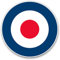 Pegatinas de vinilo (juego de 2) 10 cm, RAF Roundel Symbol Mod Retro Calcomanías para ordenadores portátiles, tabletas, equipaje, reserva de chatarra, neveras, #215