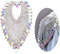 AB Strass-Kette, 3,35 x 5,12 Zoll, Kette mit Pferdeauge, Kreuz, Applikation für Kleidung, Handtasche, Dekoration (AB Farbe)