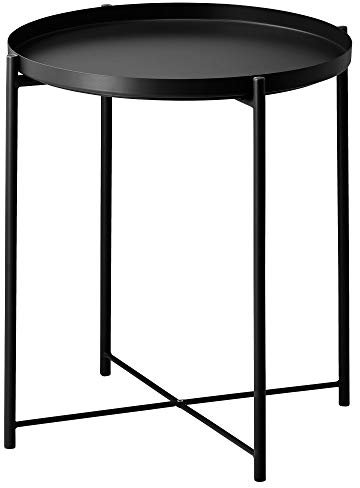 GLADOM Tabletttisch 52,5x Ø44,5cm schwarz