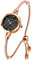 SKMEI Rose Gold Analogue Watch for Women Strap Slim Ladies Girls Small Dial Diamond Casual Fashion Watch for Girlfriends Gifts, Black, 24, Retro, Retro