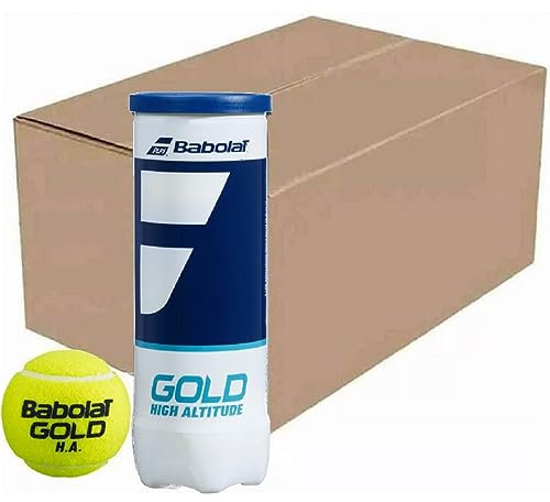 Babolat Gold High Altitude Tennisbälle – Koffer (72 Bälle) – 3 Bälle/Dose