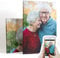 BilderKing Foto Geschenk Oma und Opa ein Leinwandbild mit eigenem Foto drucken lassen, 100x75cm SOFORT ONLINE Upload & Vorschau - Wandbild Geschenkidee Fertig aufgespannt geliefert