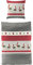 Bierbaum Biber Bettwäsche 3429 Rot Grau Rentiere 140x200 + 70x90 cm