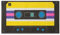 NEU Servietten 90s-Party Kassette, 20 Stück, 20 x 11cm