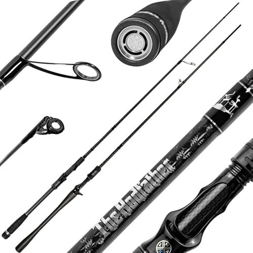 LMAB The Rodfather Spinning & Casting Angelrute für Zander, Barsch & Hecht, Spinnrute, Baitcaster Rute zum Raubfischangeln (Spinnrute, 802MH | 240 cm | 10-35 g)