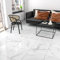 Yullpaper Lino Sol Adhesif en Marbre Blanc Salon Chambre Revetement De Sol Dalle PVC Adhesive Sol Marbre Dalle de Sol Blanc Credence Adhesive Salle de Bain 4 Pièces Sol Adhesif 30cm X 30cm