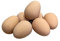 Imitation Chicken Poultry Hen Eggs [3 Pack] - Weighted Rubber Dummy Fake Eggs Helps Encourage laying or prevent eating eggs (3x Eggs)