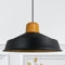 bamyum Asletl Pendelleuchte Esstisch Holz Ø41 cm, Hängelampe Esstisch Holz, Hängelampe Industrial Vintage, Küchenlampe Hängend Vintage, Wohnzimmerlampe Pendelleuchte Schwarz Metall Küchenlampe Hängend