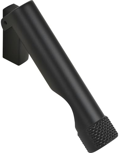 ALLES IM GRIFF Klappgriff Akmon LA 83mm - klappbarer Möbelgriff Höhe 83mm, Zinkdruckguss schwarz matt
