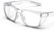 TOREGE Transparente Schutzbrille mit Seitenschutz, beschlagfrei und kratzfest mit rutschfesten Griffen und komplettem UV-Schutz, ideal für Frauen und Männer (Clear)