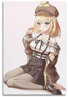 VZRSQZK Anime Hololive Amelia Watson Poster, dekoratives Gemälde, Leinwand, Wandposter und Kunstdruck, modernes Familienschlafzimmer-Dekor-Poster, 20 x 30 cm
