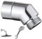 Handbrause Adapter 45 Grad,Regendusche Duschkopf Adapter Winkelstück Handbrause Adapter Winkel Adapter Winkel Winkelstück Für Handbrause Beweglich Duscharmanschluss(silber)