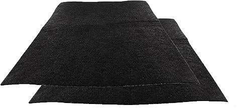 DEKAROX 2 x Aktivkohlefilter Filtermatte passend für Respekta MI 150 K zuschneidbar für Dunstabzugshaube