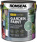 ARUUJ Garden Paint - Multipurpose Colour & Protect 2.5L Tin - Exterior Wood Paint, For Sheds, Benches, Metal, Brickwork, pots - Outdoor Fence Garden Furniture Paint Waterproof (SAGE)