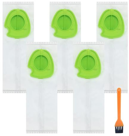 5Pcs Vacuum Dust Bags For Gtech Pro ATF301 With Cleaning Brush, Vacuum Cleaner Replacement Dust Bag