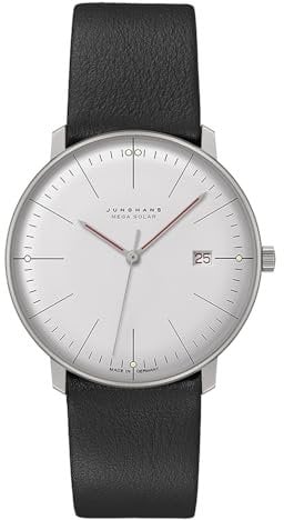 JUNGHANS max Bill Herren-Funkuhr Mega Solar Bauhaus 59/2326.02