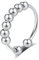 INFUSEU Anti Stress Ringe, Fidget Angstring Ringe Verstellbar Bead Einstellbare Spinner Worry Schmuck Anxiety Ring Geschenk für Frauen Damen Mädchen