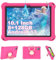 YUMBOT Kinder-Tablet 10,1 Zoll Android 13 Lerntablet mit WiFi Bluetooth 1280 x 800 8 GB RAM 128 GB ROM Quad Core 6000 mAh Dual Kamera Google Play Kindersicherung für 3 – 14 Jahre,YUM-8+128GB