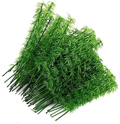 Tsffae Modèle d'arbre Miniature en Plastique De 6cm, 100 Pièces, Paysage d'arbre en Bambou, Modèle De Table De Sable, Accessoires De Décoration, Jouets, Loisirs