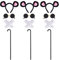 12 Pcs Mouse Costume Accessories Set Mouse Ears Headband Sunglasses Blind Cane White Gloves for Halloween Adult Women Costume