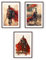 MJ-GRAPHICS® Poster Set Römer Krieger Jungen Gamer & Jugendzimmer Bilder Römische Armee Poster Gaming Zimmer Deko, 3xA3, Gladiator Cäsar Legionär Bilder Mittelalter Wanddeko Deko Bilder ohne Rahmen