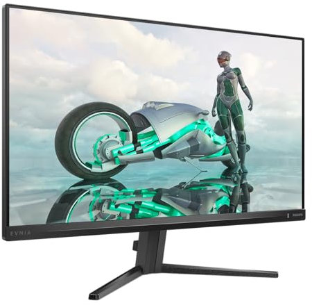 Philips 27M2N3500AM - Moniteur de Jeu QHD 27 Pouces, 180 Hz, 1 ms GtG, FreeSync Prem. (1920x1080, 2X HDMI, DisplayPort) Noir/Gris