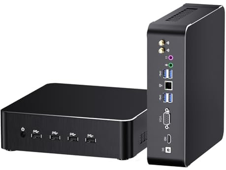 Mavsloly Mini PC with Core i9-11900H (8 Cores, 2.5-4.9GHz), 64G RAM | 2T SSD Desktop Computer, 4K, 1*HDMI, 1*VGA Dual Display Wi-Fi 6e Bluetooth 5.3, WOL Windows 11 Pro