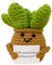 FHBHJNATC Plushies, Peluche Doll, Positive Crochet Doll, Regalo Per Rallegrare Amico, Regalo D'addio Per Colleghi (Marrone)