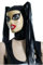 Latex Maske Sexy Sklave Bondage Maske mit PerüCke Extrem Abstinenz Fetisch Maske BDSM Maske Vollmaske Lassen Atemlöcher für Frauen und Männer Sex Maske Halloween Maske Cosplay Sex Toys(Normal-M)