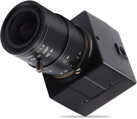 1080P Low Light USB Camera HD PC Webcam with Zoom Lens 2.8-12mm Manual Focus IMX323 Sensor Streaming Webcam H.264 Close-up Camera for 3D Printer,Video Meeting