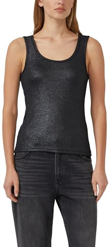 s.Oliver Tanktop gerippt mit Metallic Effekt