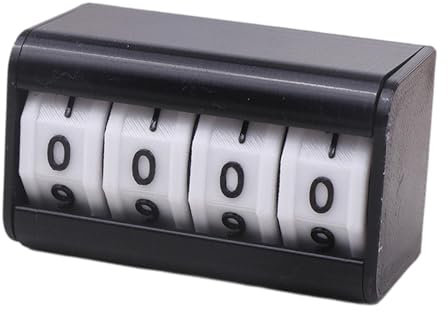 Folpus Snooker Anzeigetafel Punktezähler Punktezähler Mini Sportzähler für Wettbewerb Tischsport Springseil Fußball, Schwarz