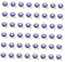 HOMSFOU 60pcs Evil Eye Charms for DIY Jewelry Making Durable Alloy Beads for Bracelets and Necklaces Unique Eye Nail Charms for Creative Crafting and Personal Style