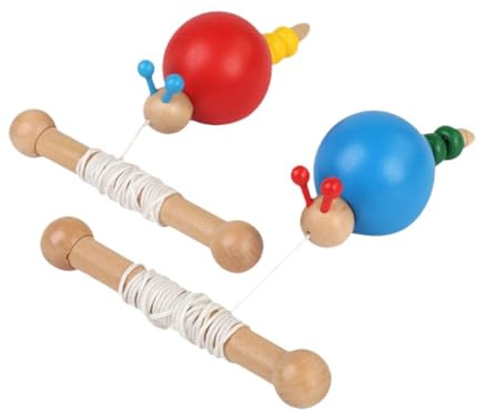 BESPORTBLE Nachziehtier Schnecke Holzspielzeug für Kleinkinder Spielerisches Fördern von Feinmotorik Hand Auge Koordination und Krabbeltraining Leichtes Langlebiges Ziehtierspielzeug für