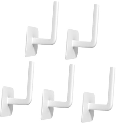 TOYANDONA 5 Stück Starke Klebehaken Wand Baseball Cap Organizer Multifunktionale Hutaufbewahrung Selbstklebend ohne Bohren für Baseballkappen und Sonnenhüte Weiß