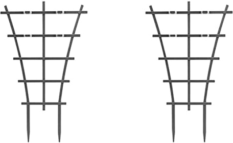 Pflanzenstütze, Spalier, Topfpflanze, Kletterstütze, Garten, Innenanbau, Halterung, überlagert, Kunststoff, 2 Stück..