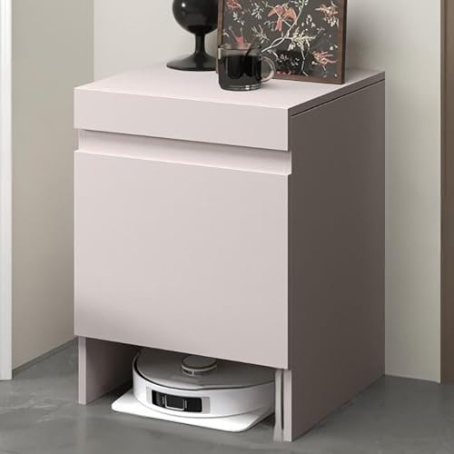 Roboter-Staubsauger-Standschrank, versteckte Aufbewahrung für Eingangsbereich oder Wohnzimmer, Organizer-Regal für Homeoffice, Esszimmer und Küche, einfache Wartung