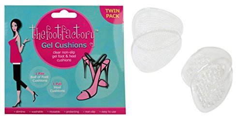 The Foot Factory Gel Foot Cushion - Pack of 2, Clear