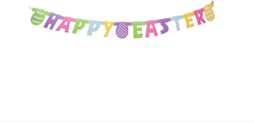 Unique Party 5 ft Happy Easter Banner