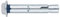 INDEX Fixing Systems CH-TO-Set di 100 ancoraggi antigiro per le cariche elevate, rivestimento zincato, Vite autoperforante a 6,8 mm, ACHT14C