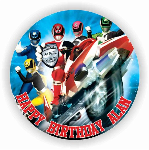 Birthday Bazaar Power Rangers Spd Cake Topper : 7.5 Rice Paper