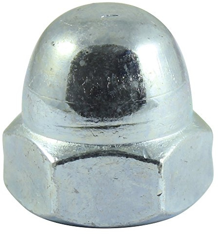 TIMco ND8Z DIN 1587 BZP Hex Dome Nut M8 - Zinc (Box of 100)
