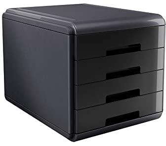 My Desk Arda 4 Schublade Desktop Cabinet – Schwarz