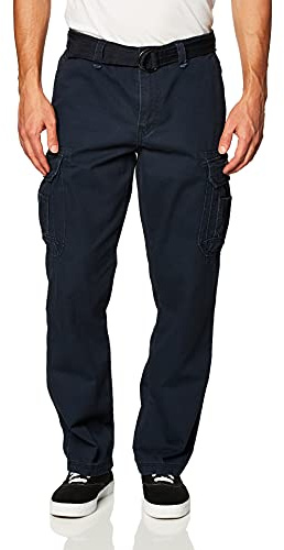UNIONBAY mens Survivor Iv Relaxed Fit Cargo - Reg and Big Tall Sizes Casual Pants, True Navy, 32W x 30L US