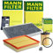 MANN-FILTER Inspektionspaket Filterset 1x Ölfilter, 1x Luftfilter, 1x Innenraumfilter (Aktivkohlefilter), Kompatibel mit OPEL COMBO, CORSA C (X01), TIGRA TwinTop (X04)