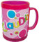 TAZZA IN PLASTICA con Nome A Rilievo - Claudia - JC037
