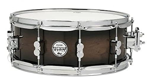 Pacific Drums PDP Concept Maple Serie 5,5 x 14 Snare Drum – Exotic Walnuss anthrazit Burst pdcmx5514sswc