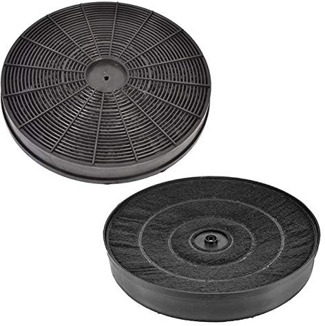 SPARES2GO Activated Carbon Vent Filter for Creda Extractor Fan Cooker Hood (Pack of 2)