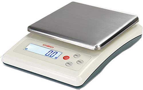 DZD DJKF 3kg Briefwaage mit 0,1g Genauigkeit, Netzteil & Batterien, viele Einstellungen